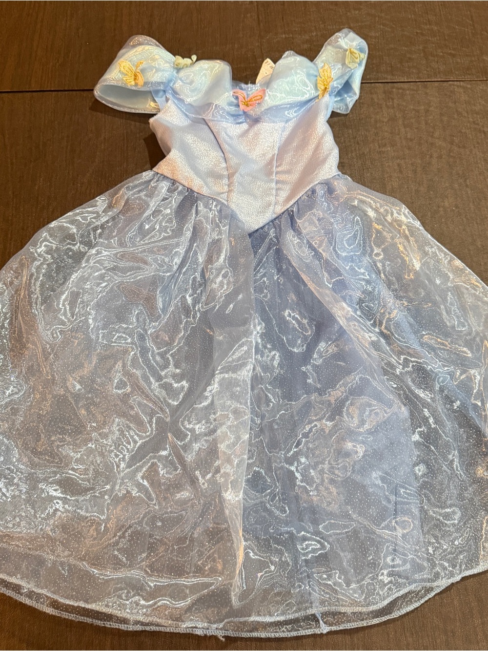Disney Cinderella Sparkle Princess Blue Tulle Dress for Kids Sz 3T-4T